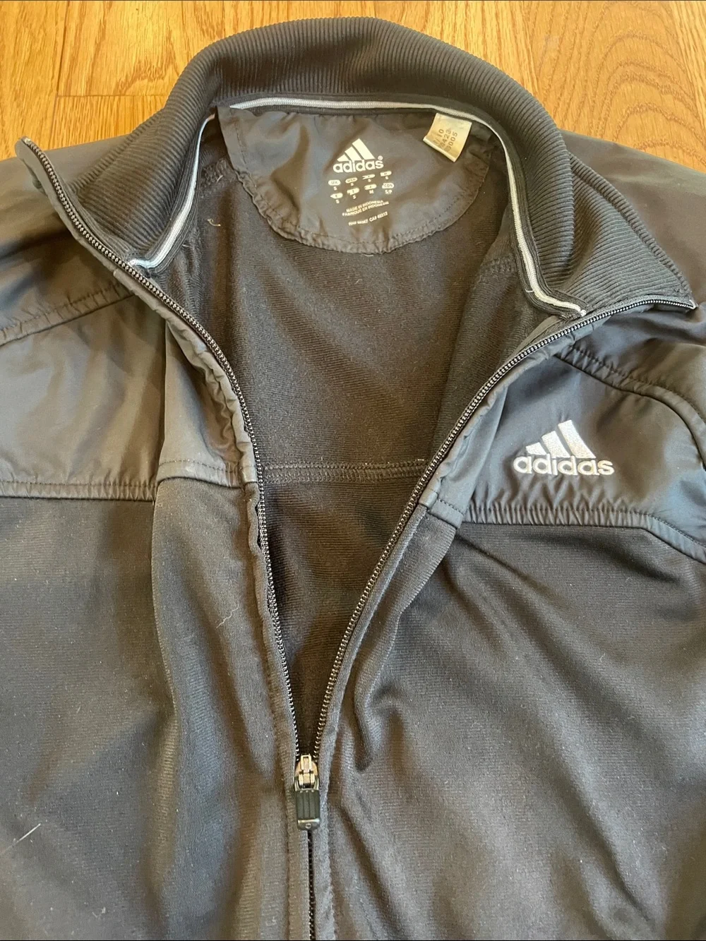 adidas Men's Black Full-Zip Performance Jacket